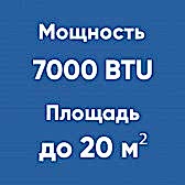 7BTU (до 20м²)