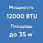 12BTU (до 35м²)