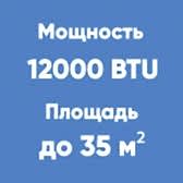 12BTU (до 35м²)