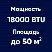 18BTU (до 50м²)