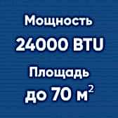 24BTU (до 70м²)