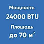 24BTU (до 70м²)