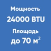 24BTU (до 70м²)