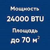 24BTU (до 70м²)