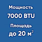 7BTU (до 20м²)