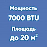 7BTU (до 20м²)